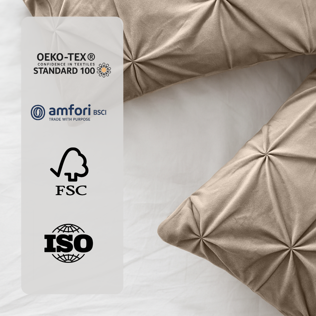 Dekbed Zonder Overtrek Velvet™ Diamond Taupe/Grey