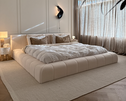 Adore Ledikant Deluxe - Modern laag zweefbed - Nº11 - Pearl Ivory