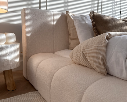 Adore Ledikant Deluxe - Modern laag zweefbed - Nº11 - Pearl Ivory