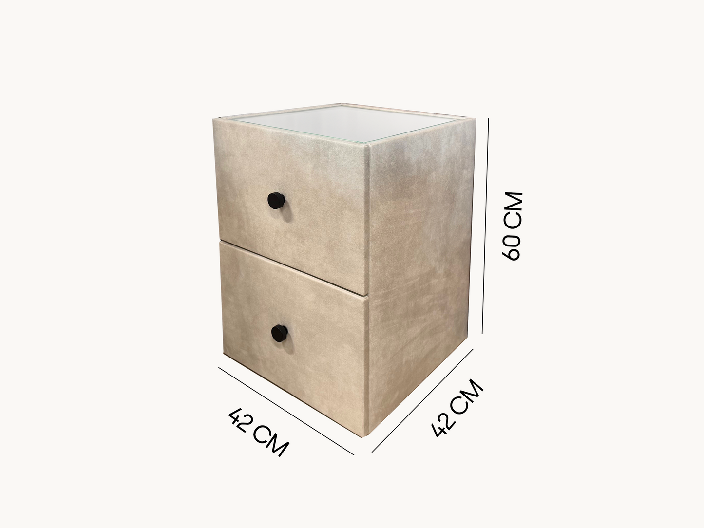 Y-NOT - Elektrische Boxspring - Japandi Rondo - Complete set - Nº29 Ivory