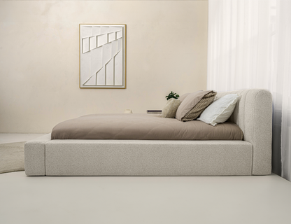 Adore Ledikant Edira Beige - Modern laag zweefbed - Nº11 - Pearl Ivory