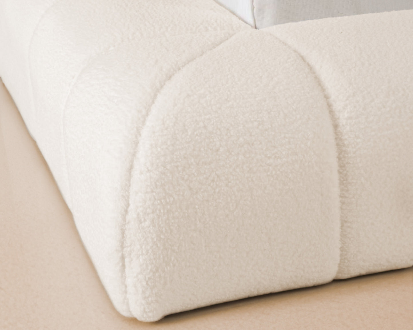 Amore Jazz Teddy bed  + Hybrid Pocket 500 Matras - Nº28 - Pearl White