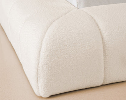 Amore Jazz Teddy bed  + Hybrid Pocket 500 Matras - Nº28 - Pearl White