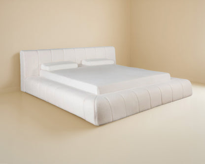 Amore Jazz Teddy bed  + Hybrid Pocket 500 Matras - Nº28 - Pearl White