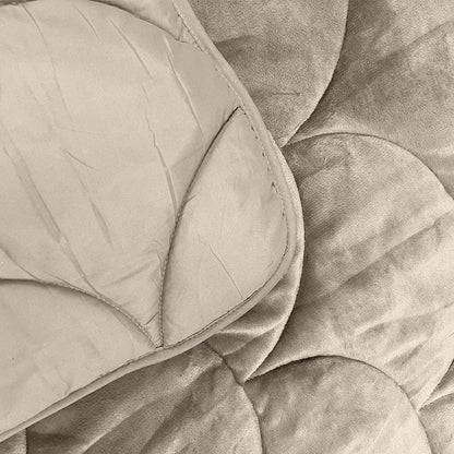 Y-NOT Velvet Dekbed Taupe/Grey