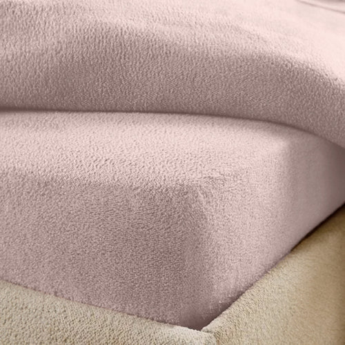 Matras Hoeslaken Teddy - Blush Pink