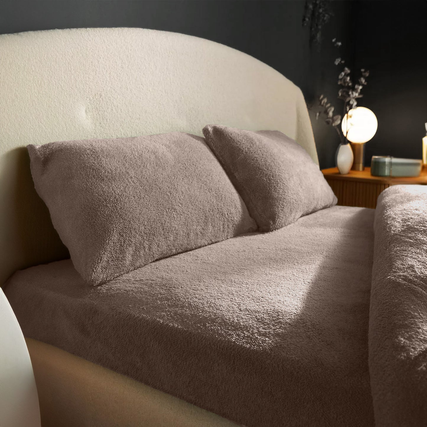 Matras Hoeslaken Teddy - Iced Coffee Taupe