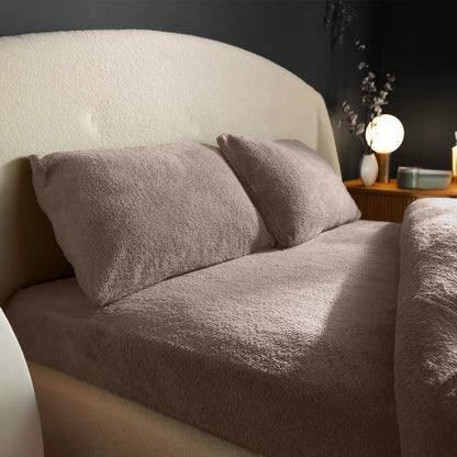 Matras Hoeslaken Teddy - Iced Coffee Taupe