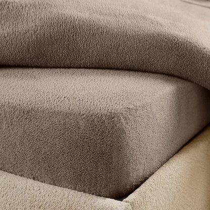 Matras Hoeslaken Teddy - Iced Coffee Taupe