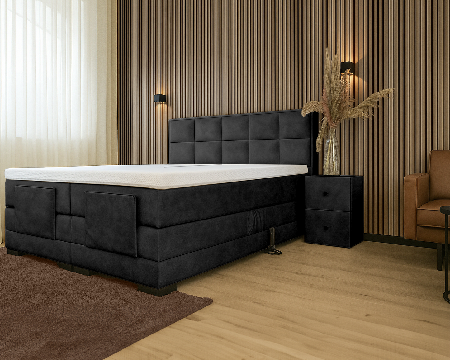 Y-NOT - Elektrische Boxspring - Cleo - Complete set - Nº30 Black