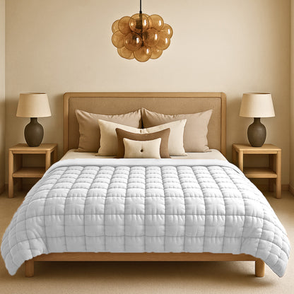 Dekbed Zonder Overtrek Fluffy Cube White