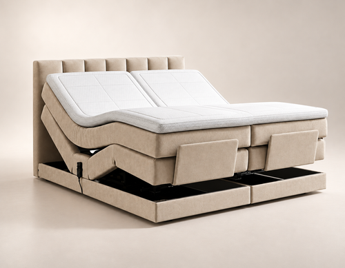 Y-NOT - Elektrische Boxspring - Lumière - Complete set - Nº29 Ivory