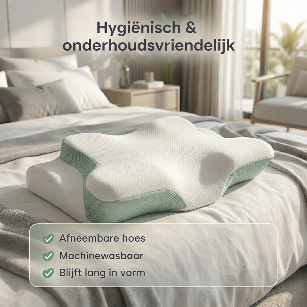 Ergonomisch hoofdkussen Y NOT Dreampillow met contourvorm voor optimale slaaphouding