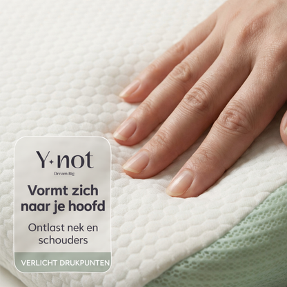 Y NOT Dreampillow Ergonomic kussen geschikt voor rug en zijslapers