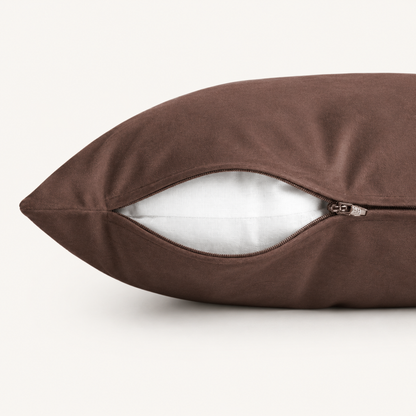 Y-NOT Kussenslopen Velvet Chocolate 60x70 cm 2-pack