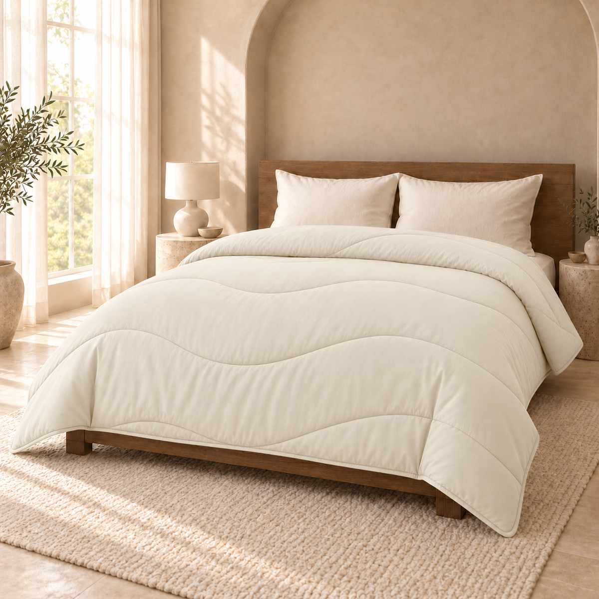 Y-NOT Comfort All-year Dekbed Wave  Crème