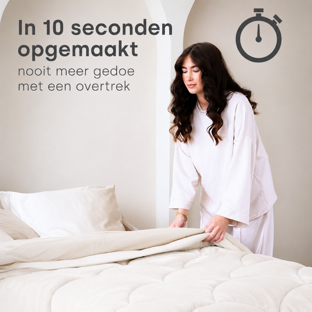 Y-NOT Velvet Zomerdekbed Pearl White