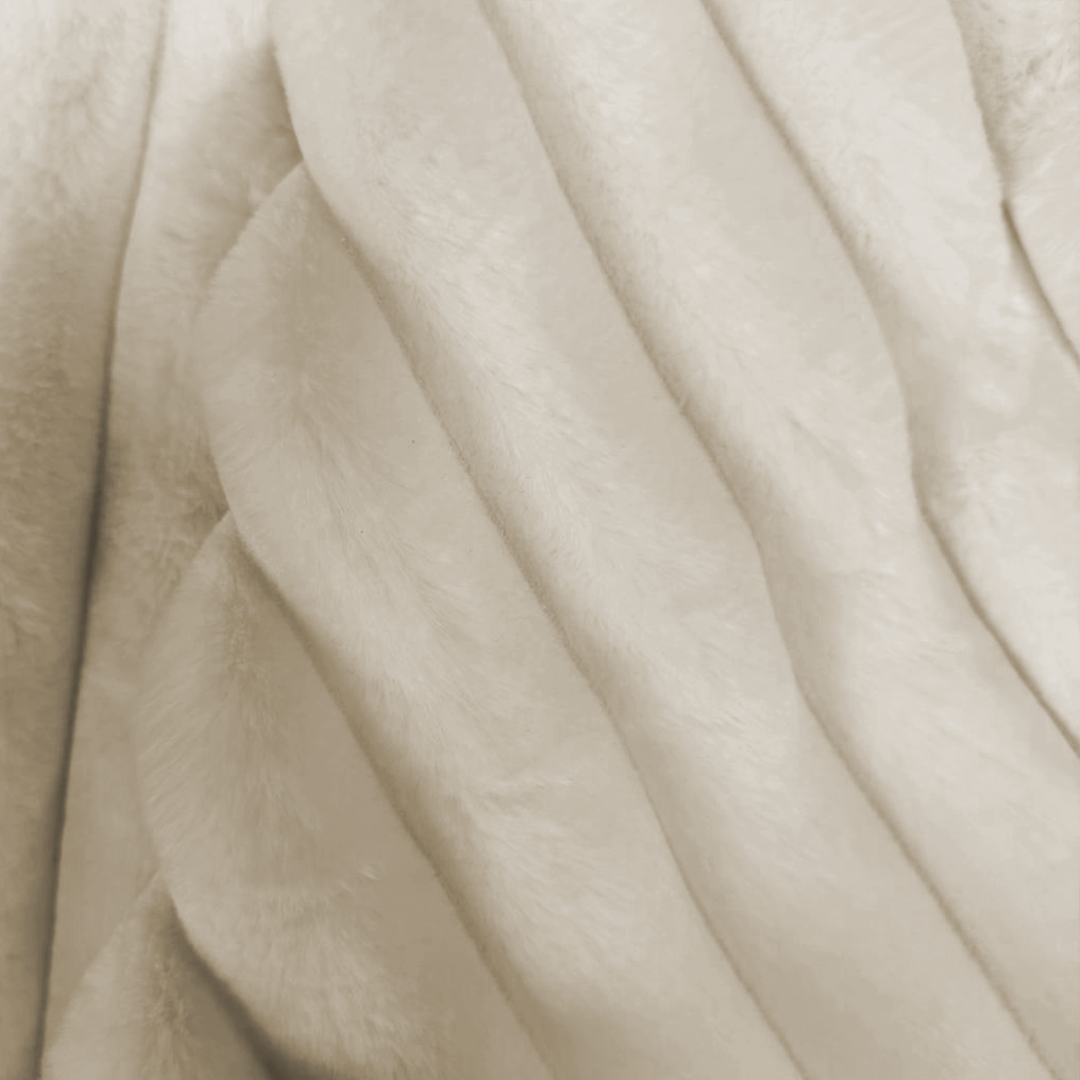 Dekbedovertrek Teddy Chunky Rib™ Cappuccino White