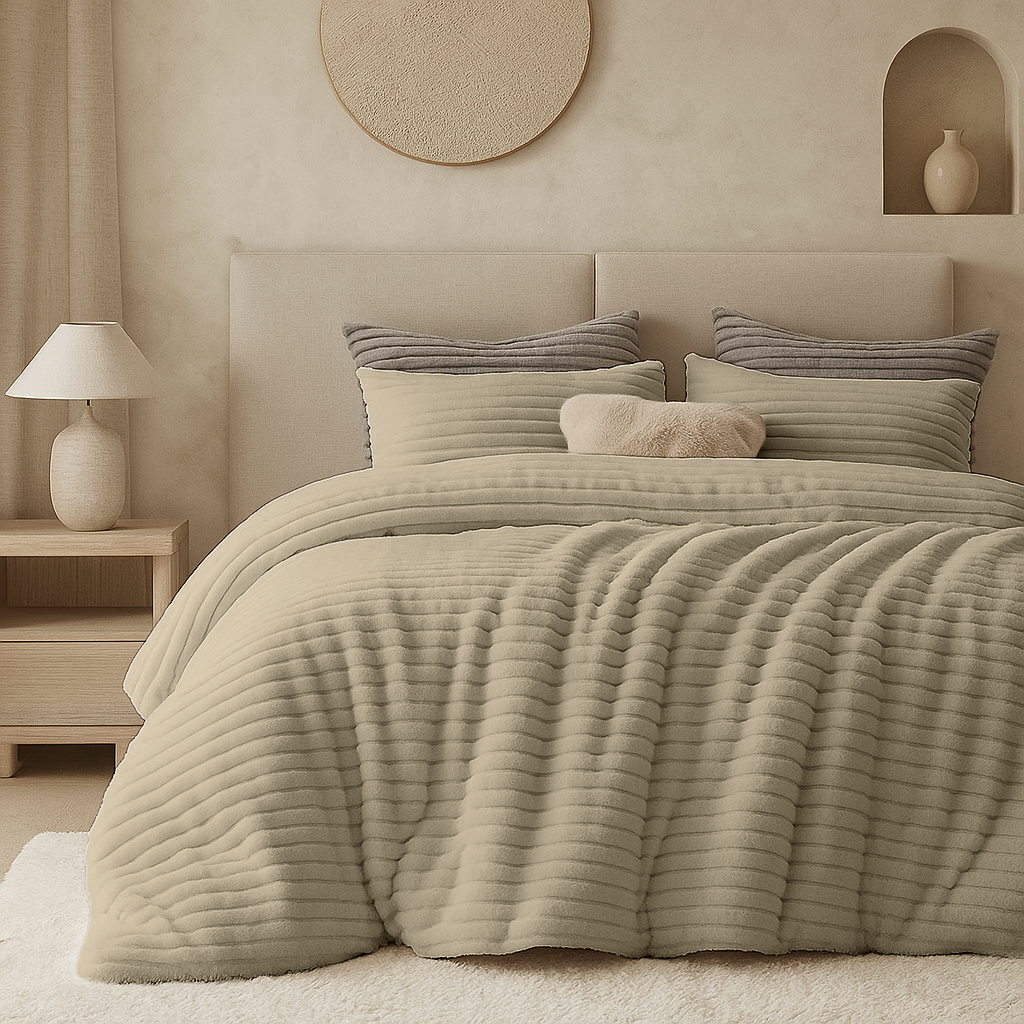 Dekbedovertrek Teddy Chunky Rib™ Sand