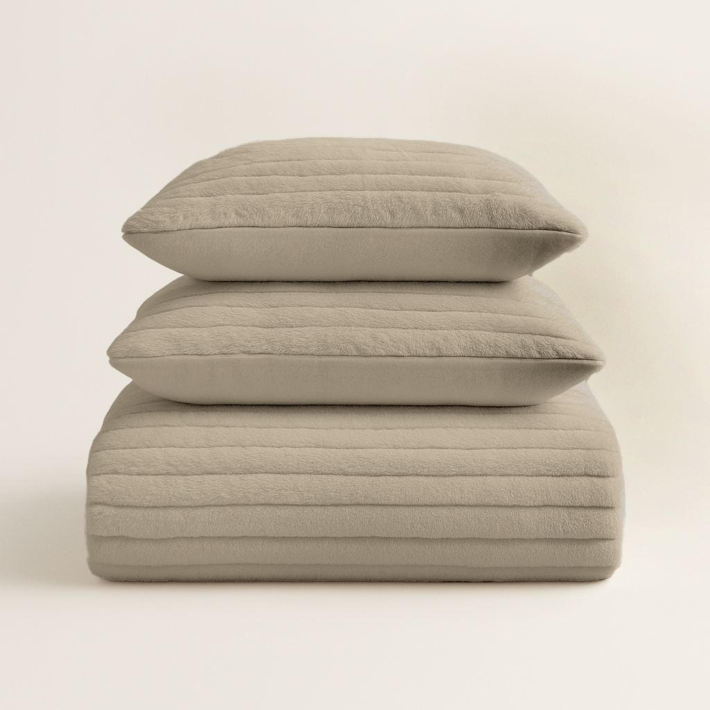 Dekbedovertrek Teddy Chunky Rib™ Sand