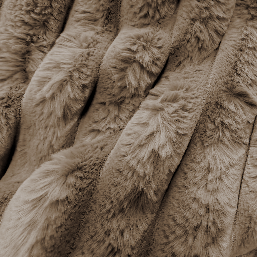 Dekbedovertrek Teddy Chunky Rib™ Iced Coffee Taupe