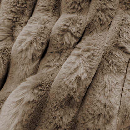 Dekbedovertrek Teddy Chunky Rib™ Iced Coffee Taupe