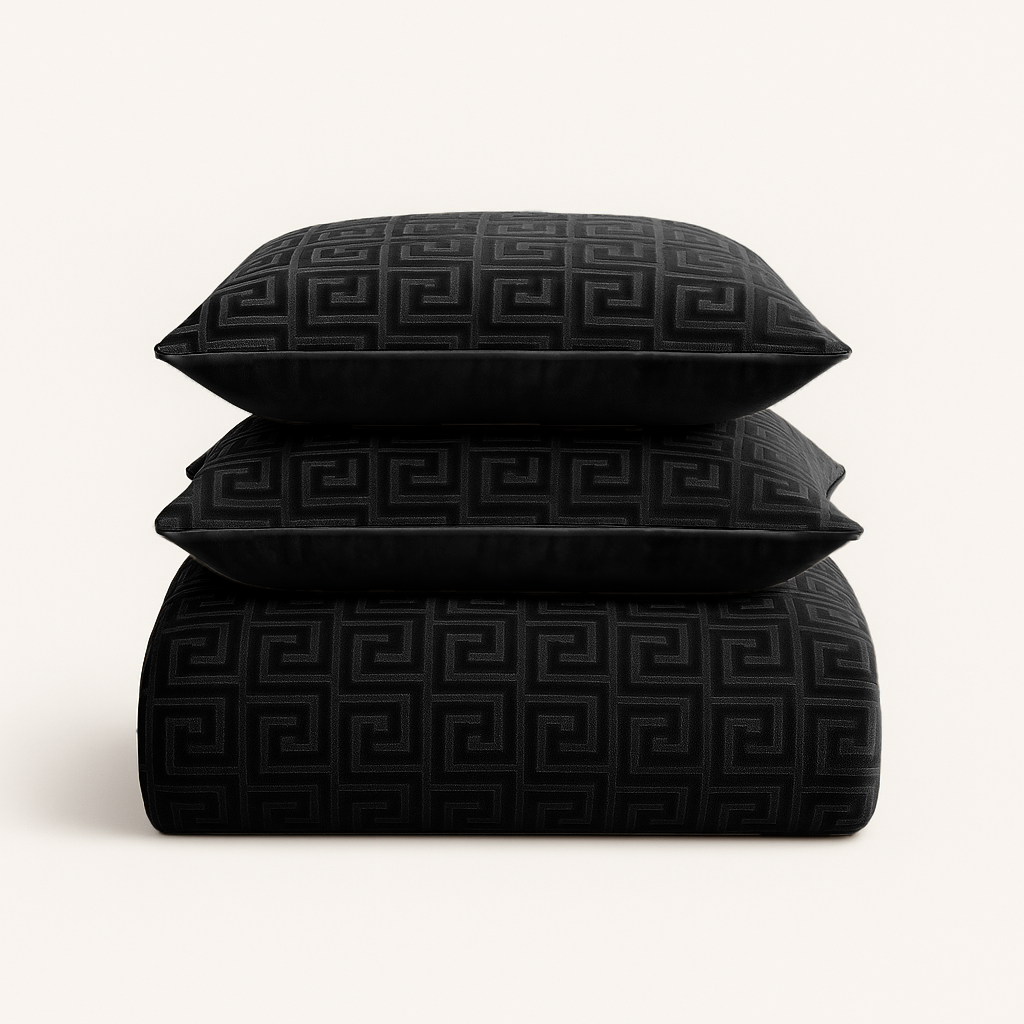 Dekbedovertrek set Velvet Designer Black