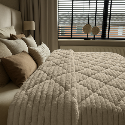 Dekbed Zonder Overtrek Teddy Chunky Rib™ Sand