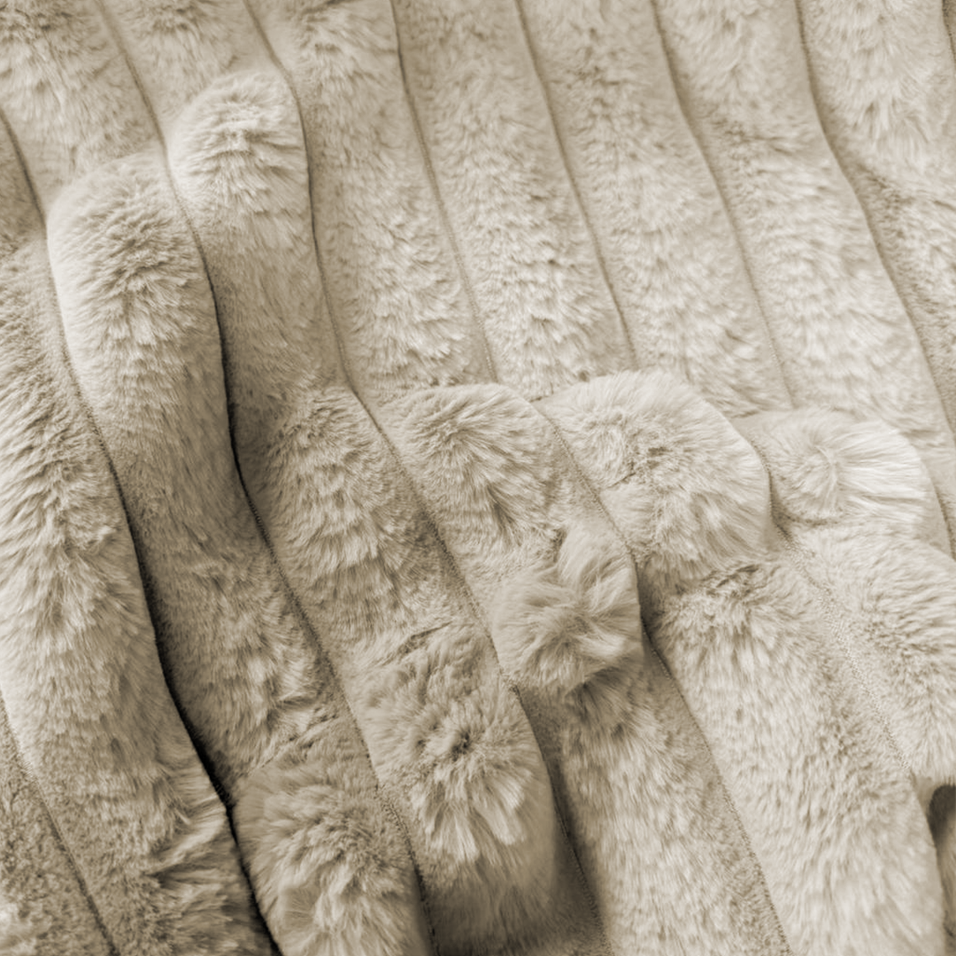 Kussenslopen Teddy Chunky Rib™  Sand 60x70cm 2-Pack