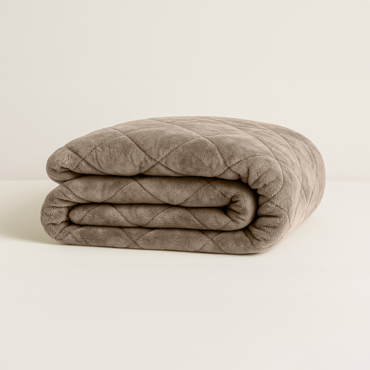 Dekbed Zonder Overtrek Teddy Fluffy™ Iced Coffee Taupe