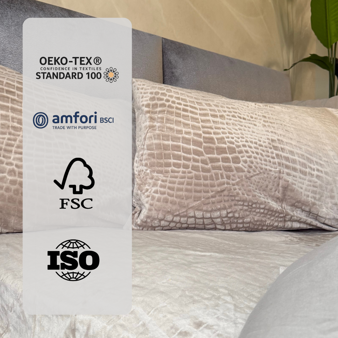 Dekbed Zonder Overtrek Velvet Snake Skin Desert Taupe