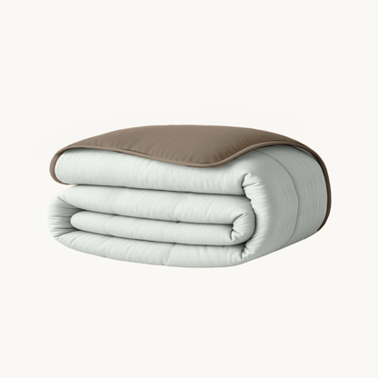 Dekbed zonder Overtrek Mat Satijn™ Taupe / Grey