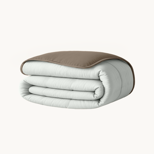 Dekbed zonder Overtrek Mat Satijn™ Taupe / Grey