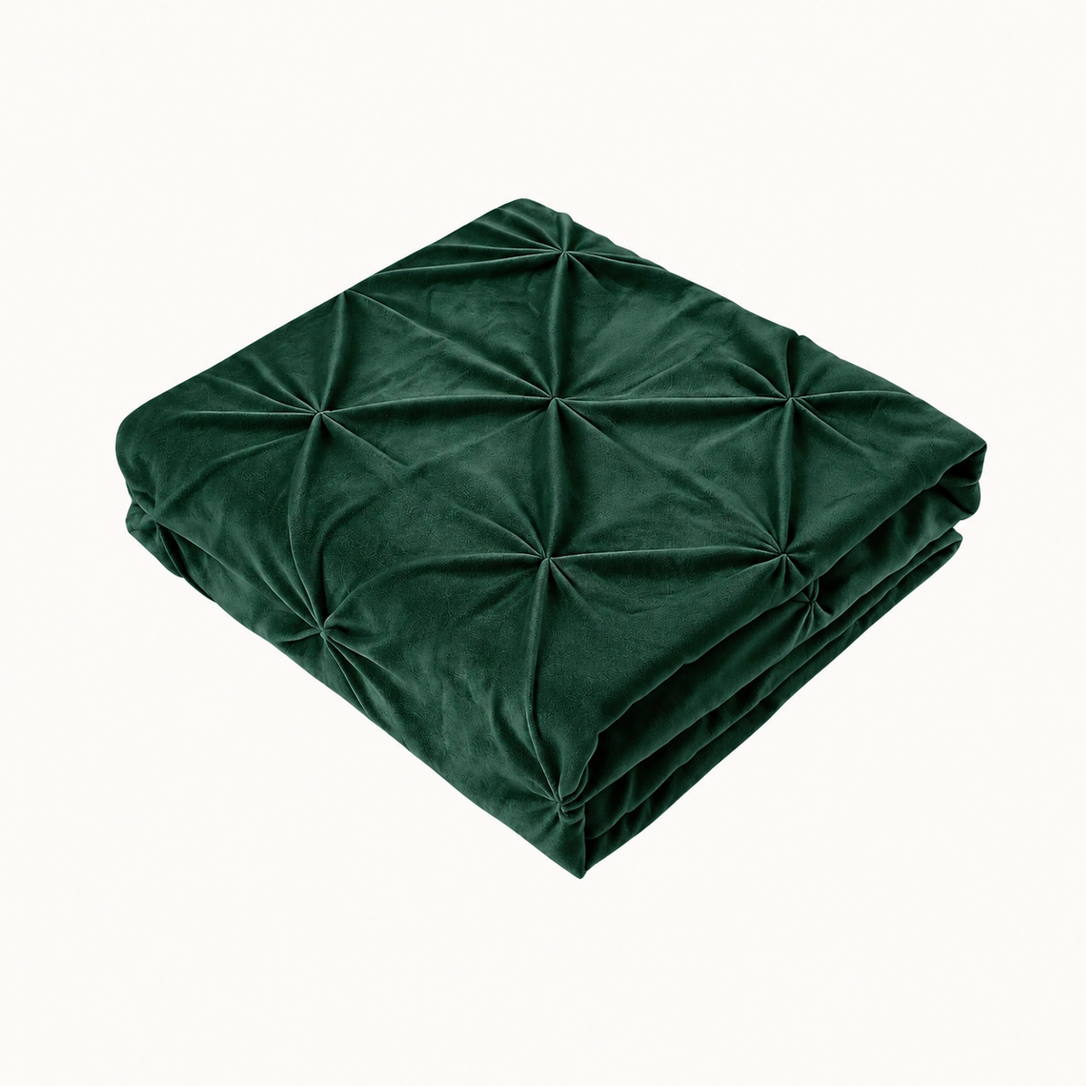 Kussenslopen Velvet Diamond Donkergroen 60x70cm 2-Pack