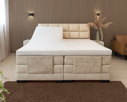 Y-NOT - Elektrische Boxspring - Cleo - Complete set - Nº29 Ivory