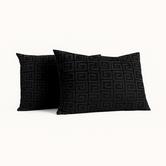 Kussenslopen Velvet™ Designer Black 60x70cm 2-Pack