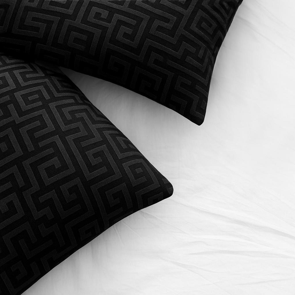 Kussenslopen Velvet™ Designer Black 60x70cm 2-Pack