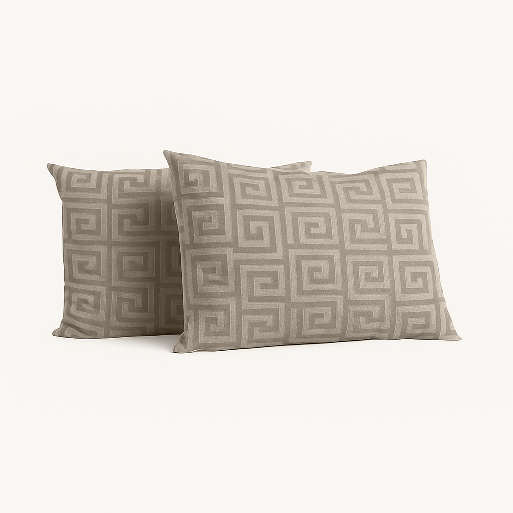 Kussenslopen Velvet™ Designer Taupe 60x70cm 2-Pack