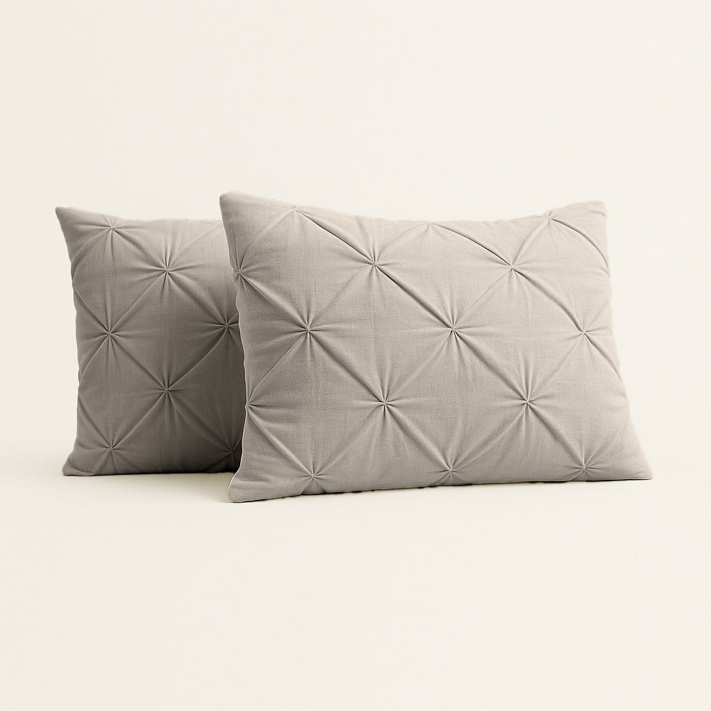 Y-NOT Kussenslopen Diamond Taupe 60x70cm 2-Pack
