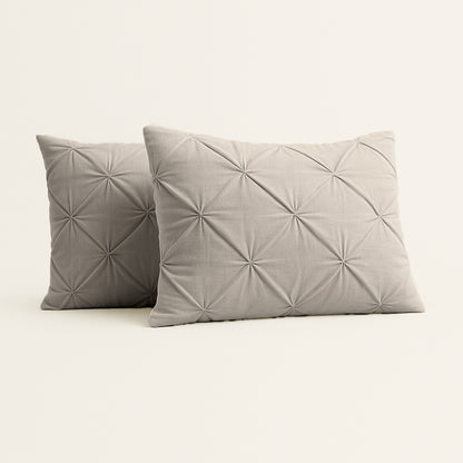 Y-NOT Kussenslopen Diamond Taupe 60x70cm 2-Pack