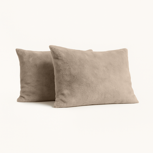 Kussenslopen Teddy Fluffy™  Iced Coffee 60x70cm 2-Pack