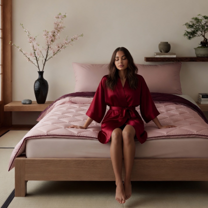 Soft Lounge Kimono Dark Red