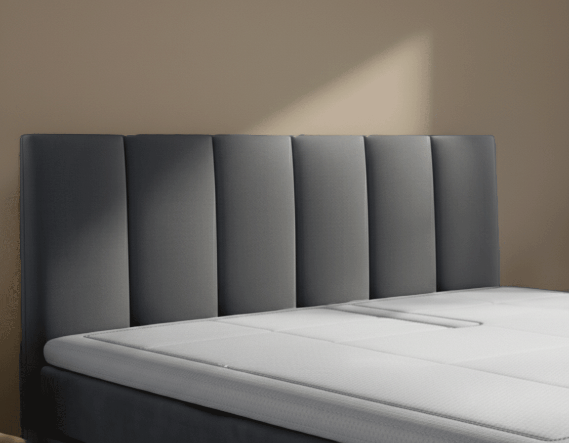 Y-NOT - Elektrische Boxspring - Lumière - Complete set - Nº19 Caviar Dark Gray