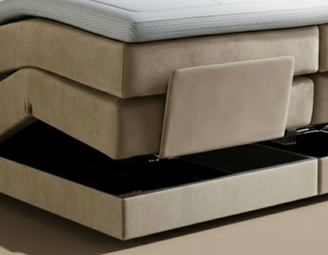 Y-NOT - Elektrische Boxspring - Lumière - Complete set - Nº29 Ivory