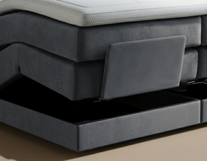 Y-NOT - Elektrische Boxspring - Lumière - Complete set - Nº19 Caviar Dark Gray