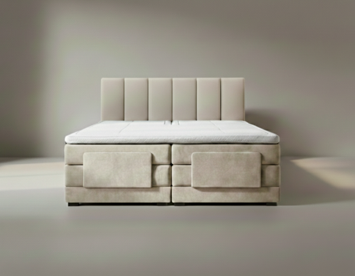 Y-NOT - Elektrische Boxspring - Lumière - Complete set - Nº29 Ivory