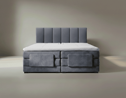 Y-NOT - Elektrische Boxspring - Lumière - Complete set - Nº19 Caviar Dark Gray