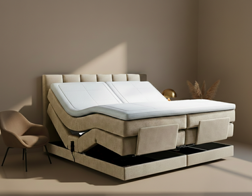 Y-NOT - Elektrische Boxspring - Lumière - Complete set - Nº29 Ivory
