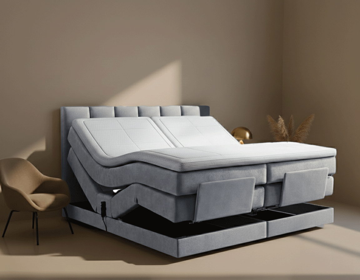 Y-NOT - Elektrische Boxspring - Lumière - Complete set - Nº15 Gray