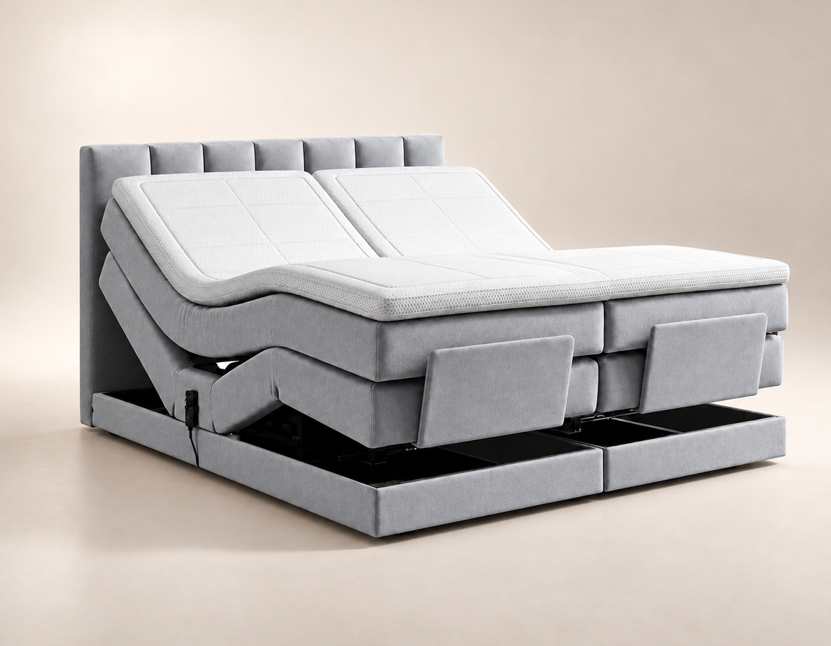 Y-NOT - Elektrische Boxspring - Lumière - Complete set - Nº15 Gray